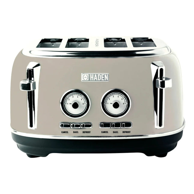Dorset Stainless Steel 4-Slice Toaster Wide Slot Kitchen Appliance