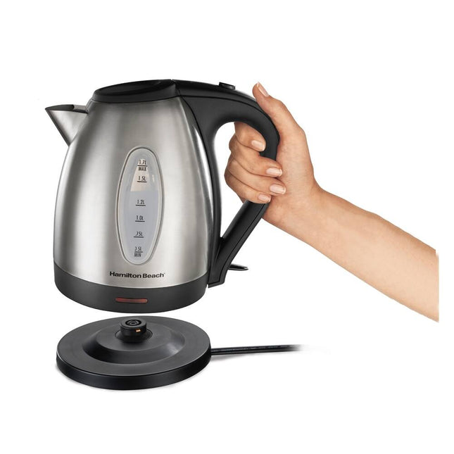 1.7 Liter Stainless Steel Electric Kettle Fast Boil Cordless Water Heater