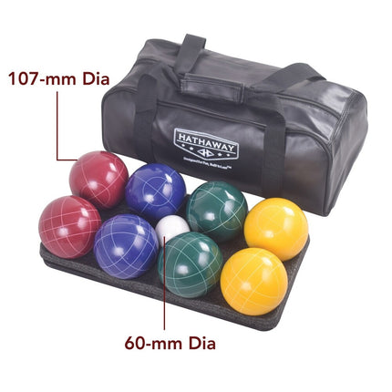 Deluxe Bocce Ball Game Set Multi Color Outdoor Lawn Family Game