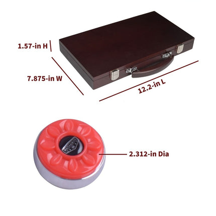Shuffleboard Pucks with Carry Case Set of 8 Replacement Game Discs