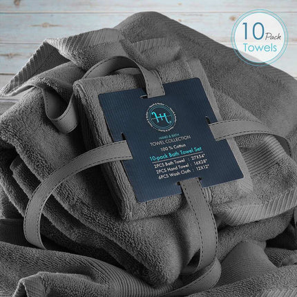 100% Cotton Towel Set – Ultra Soft and Quick-Dry Bath Towels