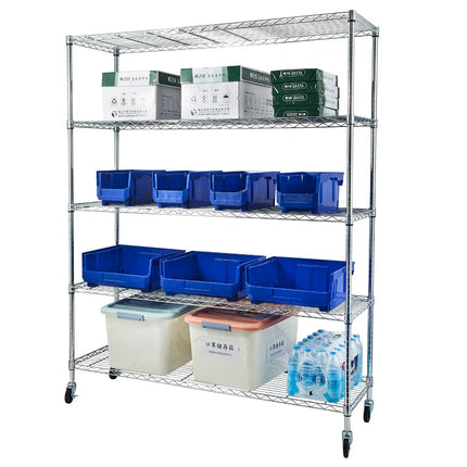 Heavy Duty Steel Storage Shelving Unit Wire Rack Garage Organizer Shelf