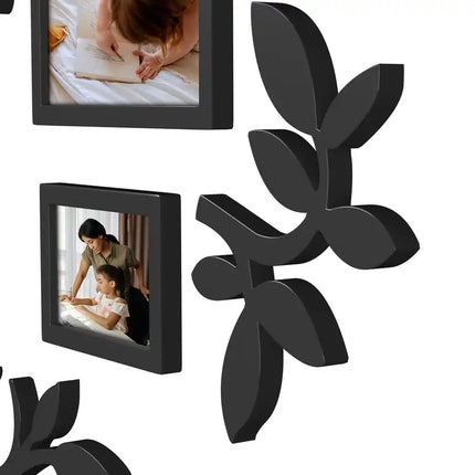 Black Wall Frame Family Tree Photo Frame – College Style Display
