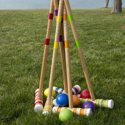 Complete Backyard Croquet Set – 3" Balls, Multicolor, Carrying Case