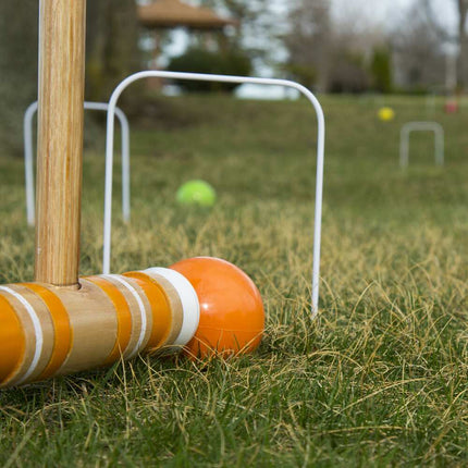 Complete Backyard Croquet Set – 3" Balls, Multicolor, Carrying Case