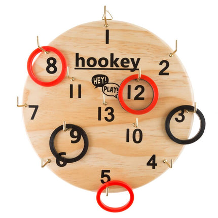 Hookey Ring Toss – 12" Diameter, Safe Alternative to Darts, Indoor/Outdoor