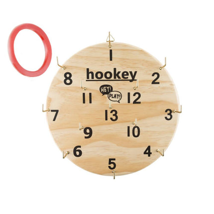 Hookey Ring Toss – 12" Diameter, Safe Alternative to Darts, Indoor/Outdoor