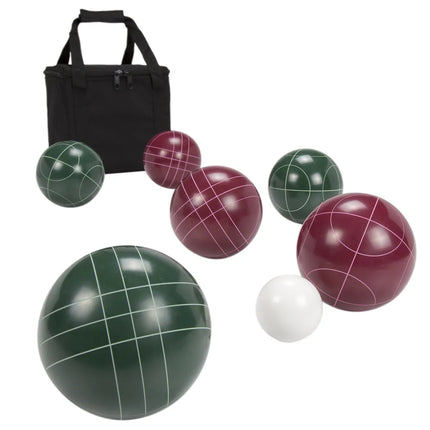Bocce Ball Set Regulation Size 3.96" Red Green Outdoor Garden Lawn Game