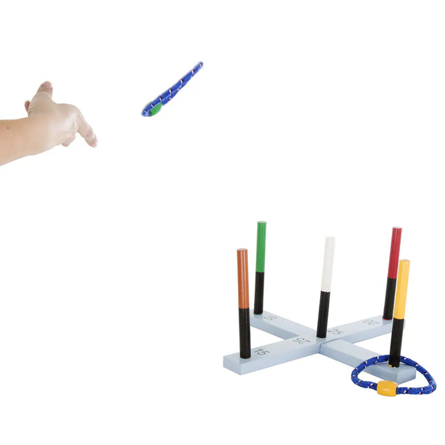 Rope Ring Toss Game 16.25" – Multicolor, Family & Party Fun