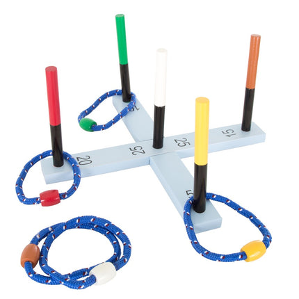 Rope Ring Toss Game 16.25" – Multicolor, Family & Party Fun