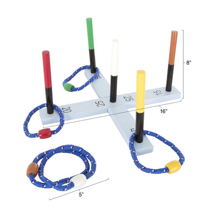Rope Ring Toss Game 16.25" – Multicolor, Family & Party Fun