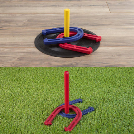 Rubber Horseshoes Game Set – Multicolor, 6.25" – Indoor & Outdoor Fun