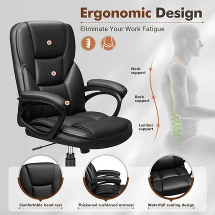 High Back Executive Office Desk Chair, Ergonomic Computer Chair for Comfort