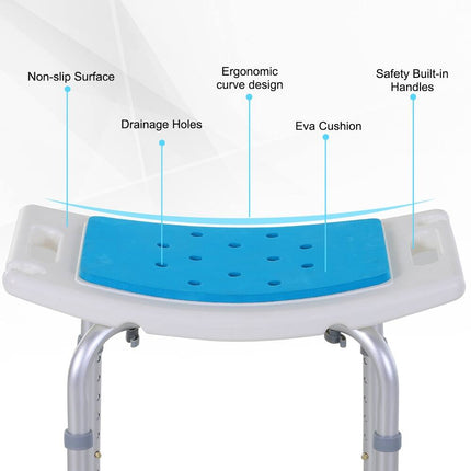6-Level Bath Stool – Non-Slip Shower Chair for Elderly, Injured & Pregnant