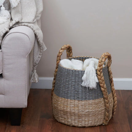 Cattail Paper Terra Storage Basket 13.8x13.8x13.8 Organizer Cube Basket