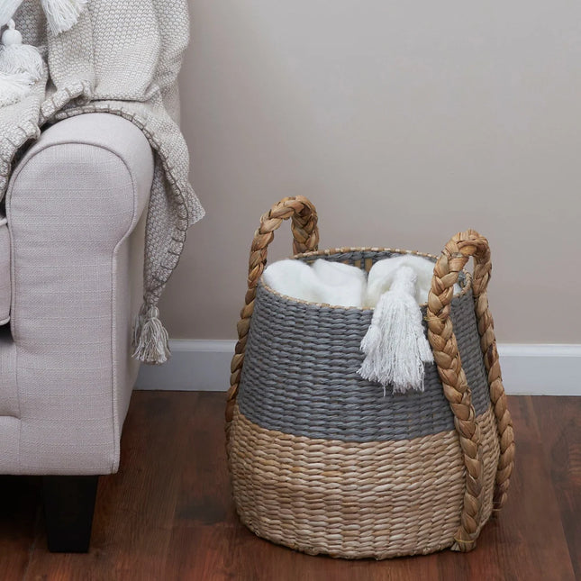 Cattail Paper Terra Storage Basket 13.8x13.8x13.8 Organizer Cube Basket