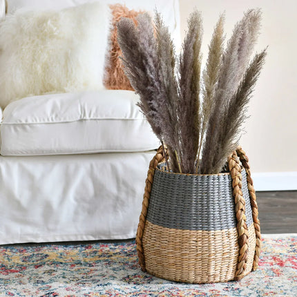 Cattail Paper Terra Storage Basket 13.8x13.8x13.8 Organizer Cube Basket