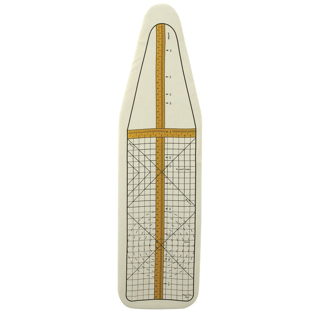 Deluxe Ironing Board Cover Pad Polyester with Accessory Pocket Natural