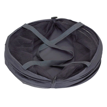 Pop Up Mesh Laundry Hamper Charcoal Foldable Clothes Storage Basket