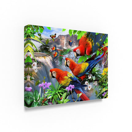Howard Robinson ‘Parrots’ Canvas Art – Colorful Tropical Wall Decor