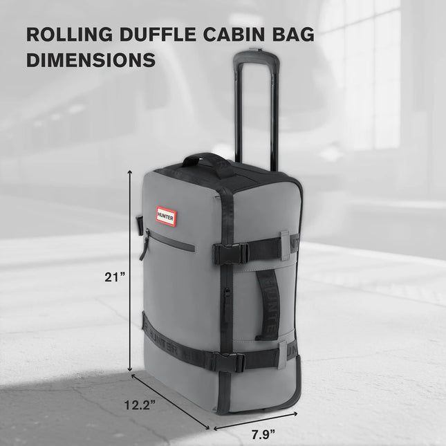 21" Carry-On Rolling Suitcase Travel Luggage Meteorite Gray