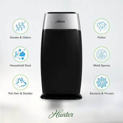 EcoSilver Medium Tower Air Purifier with Advanced HEPA Filtration