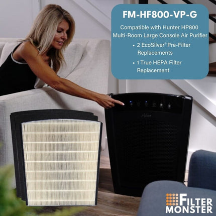 Replacement Air Purifier Filter Value Pack H-HF800-VP HP800 Series