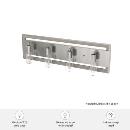 Woodburn Vanity Wall Light – Modern Farmhouse, Rustic, Damp Rated