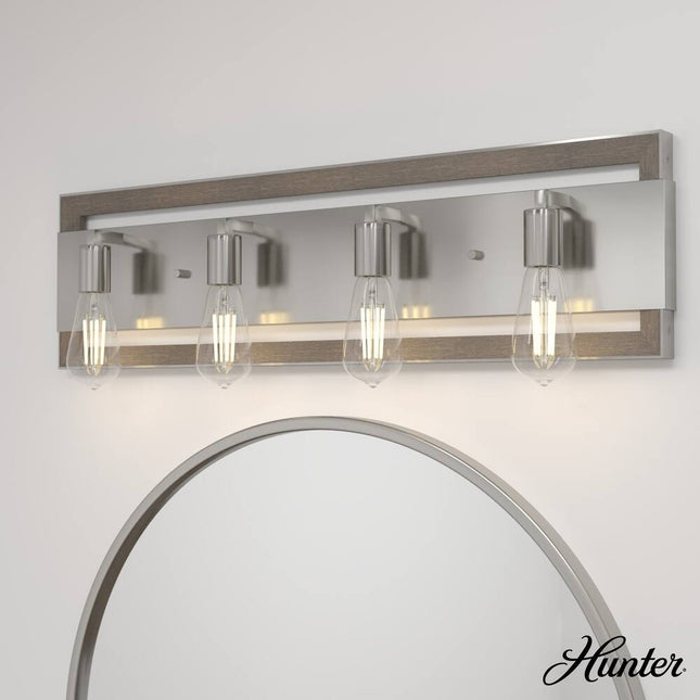 Woodburn Vanity Wall Light – Modern Farmhouse, Rustic, Damp Rated