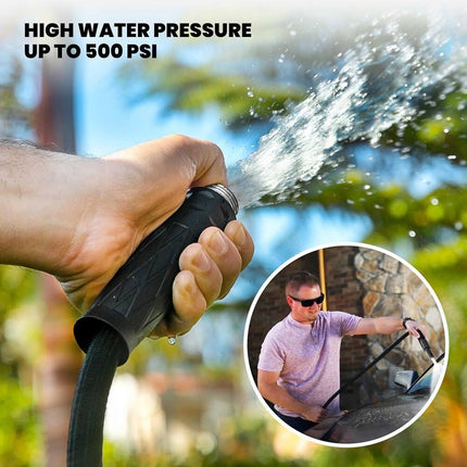 5/8 Inch Heavy Duty Flexible Stainless Steel 3-Layer Metal Water Hose Durable