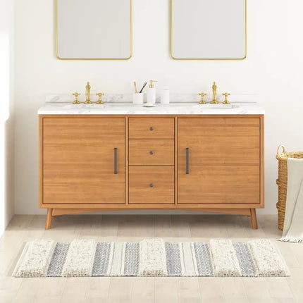 Asher Bath Rug – Woven Texture with Modern Stripe Design