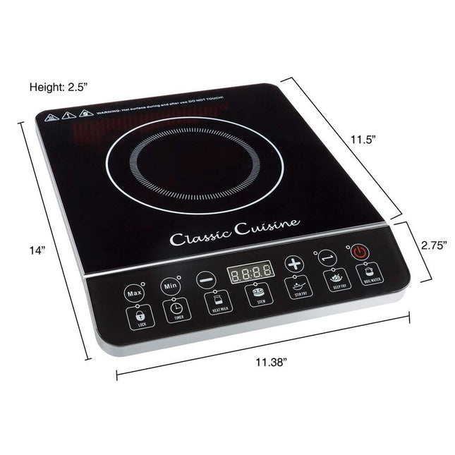 Portable Induction Cooktop, 1800W Electric Stove Top with Multiple Modes