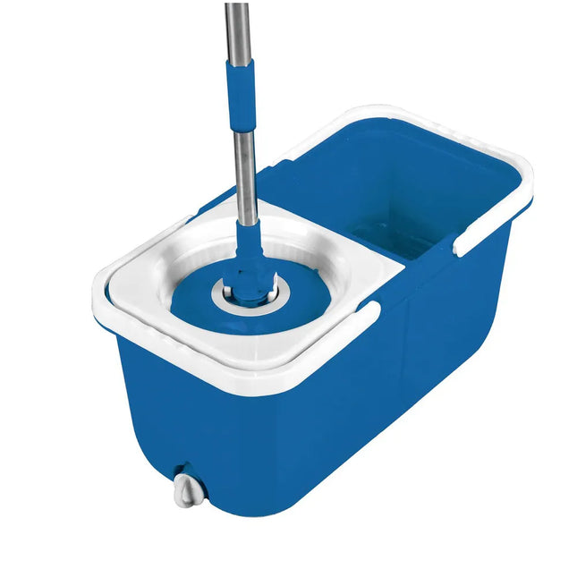 Insta Mop Spin Mop and Bucket with Wringer Washable Microfiber Head