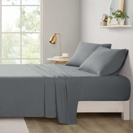 Microfiber All-Season Soft Touch Sheet Set, Twin Size, Charcoal Gray Bedding