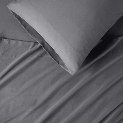 Microfiber All-Season Soft Touch Sheet Set, Twin Size, Charcoal Gray Bedding