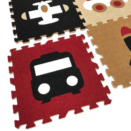 Matney Kids Playroom Interlocking Foam Puzzle Mat 9 Tiles Soft Floor Carpet