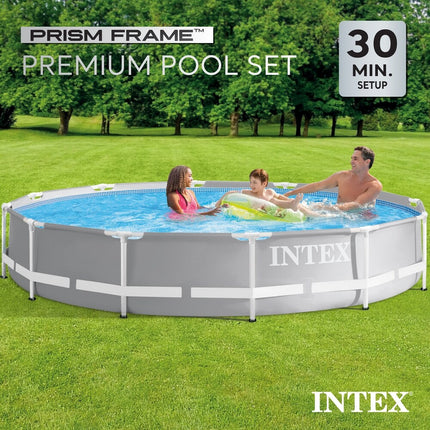 10' x 30" Prism Metal Frame Round Above Ground Swimming Pool No Pump