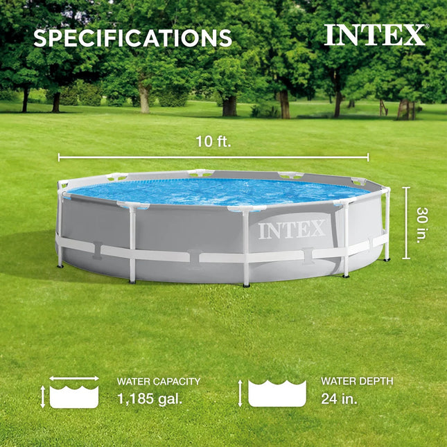 10' x 30" Prism Metal Frame Round Above Ground Swimming Pool No Pump
