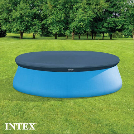 Outdoor Swim Center Inflatable Lounge Pool Round with Protective Cover
