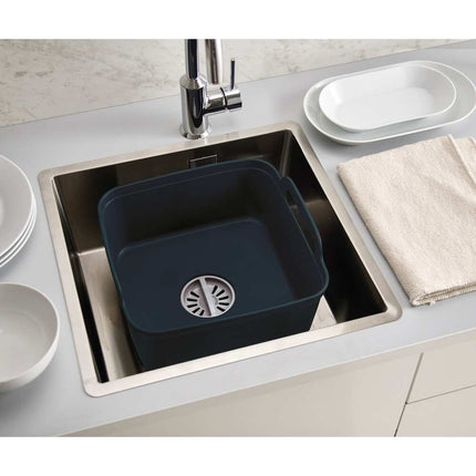 Wash&Drain Kitchen Wash Basin with Handles and Built-In Draining Plug