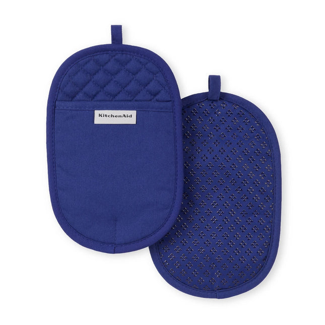 2 Pack Asteroid Pot Holders Charcoal Grey Heat Resistant Oven Mitt Set