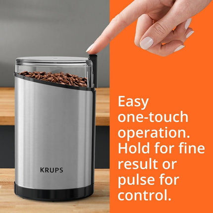 Fast Touch Stainless Steel Grinder Compact Electric Spice & Coffee Grinder