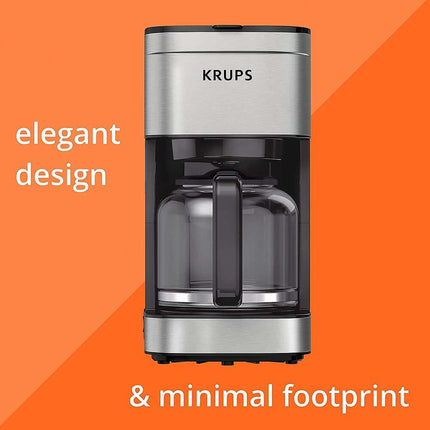 Simply Brew 10-Cup Coffee Maker, Programmable Drip Coffee Machine, Silver