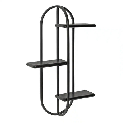 Ramos Wood and Metal Accent Shelf 18x6x30 Wall Mounted Display Shelf