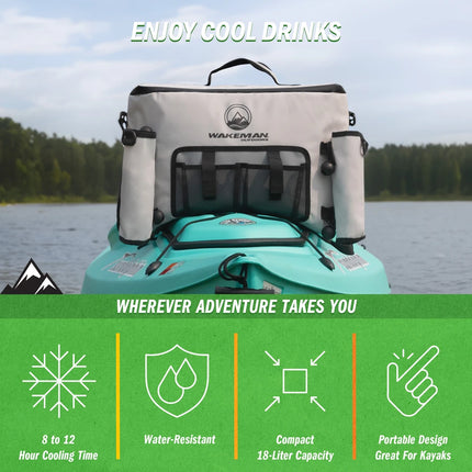 Wakeman Outdoors 18L Seat Back Fishing Cooler Bag Insulated Water Resistant