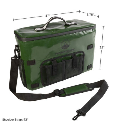 Wakeman Outdoors 18L Kayak Cooler Seat Back Fishing Insulated Water Resistant Bag Green