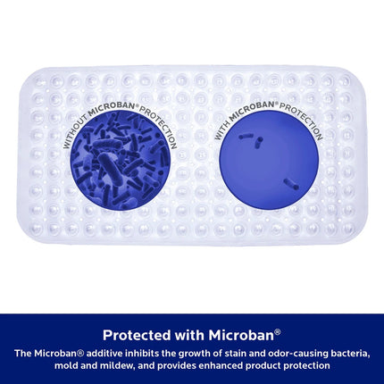 Microban Protected Bubble Bath Mat Non Slip 26.75 x 14.5 Inch