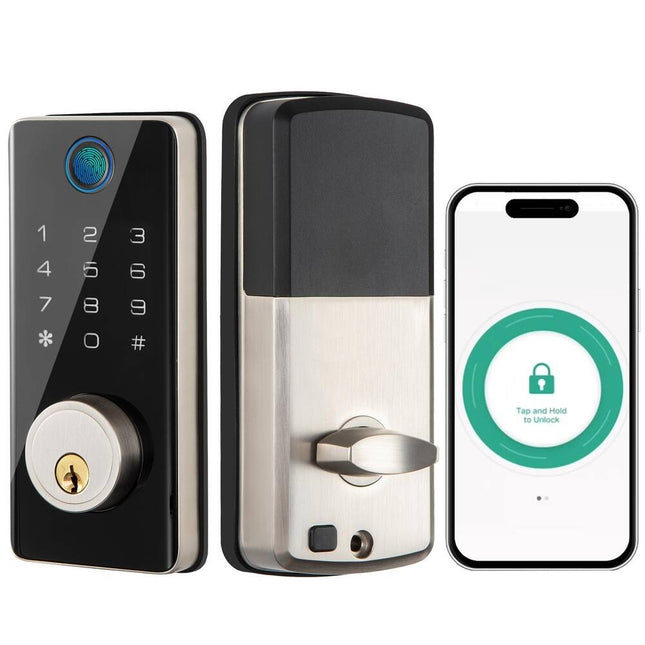 Keyless Entry Door Lock with Keypad and Fingerprint Smart Lock