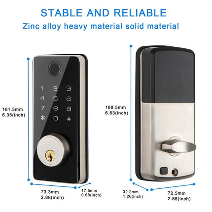 Keyless Entry Door Lock with Keypad and Fingerprint Smart Lock