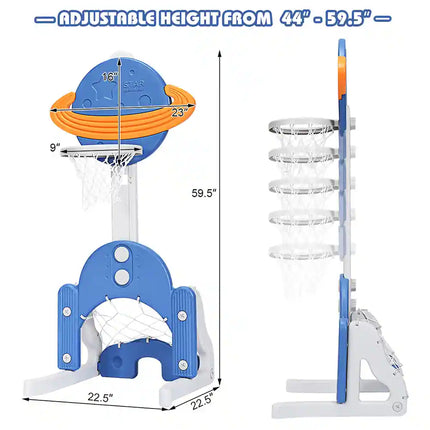 Kids 3-in-1 Sports Center – Basketball, Soccer & Active Fun